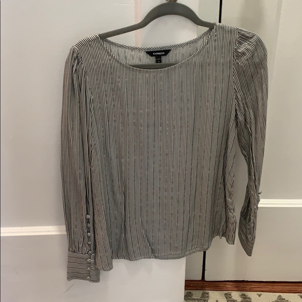 Express Small Metallic Blouse